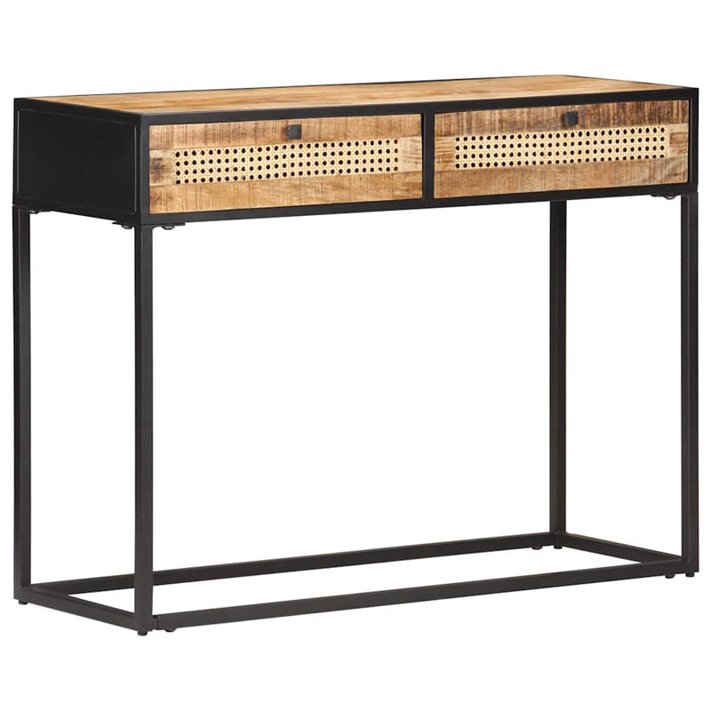 Knepper 39.4'' Solid Wood Top Console Table