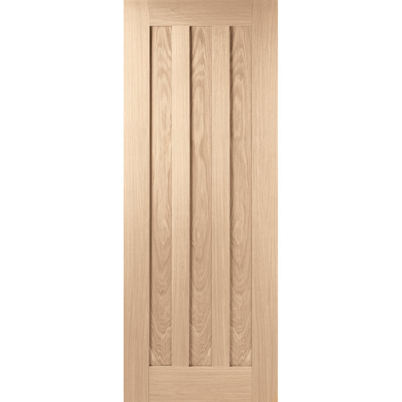 Idaho Oak Internal Door, Clear Varnish, 198.1cm H x 61cm W x 3.5cm D