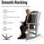 Chaise berçante pour l'extérieur en PEHD Oxing-1765690235
