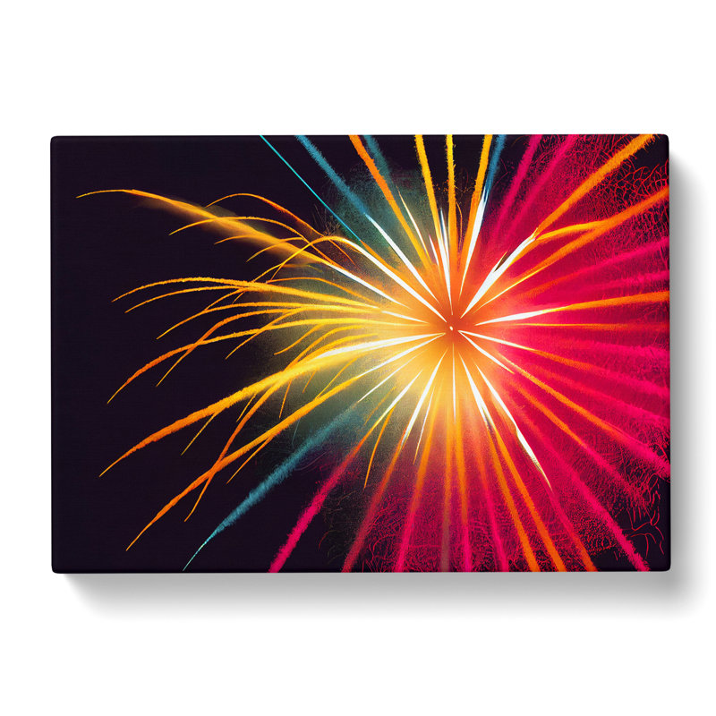 Handsome Fireworks - Wrapped Canvas, 40cm H x 60cm W x 3cm D