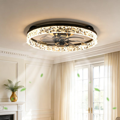 19''(W) Crystal Ceiling Fan