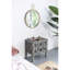 Miroir circulaire en métal doré 26,4 x 1,8 x 32,3 po - embellir le salon, le vestibule, le bureau, les reflets transparents et le cadre encadré