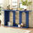 Ash Veneer Console Table With Shelf-652989383