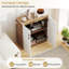 Armoire de rangement à 2 portes Coffee Bar avec tablette réglable à 5 positions