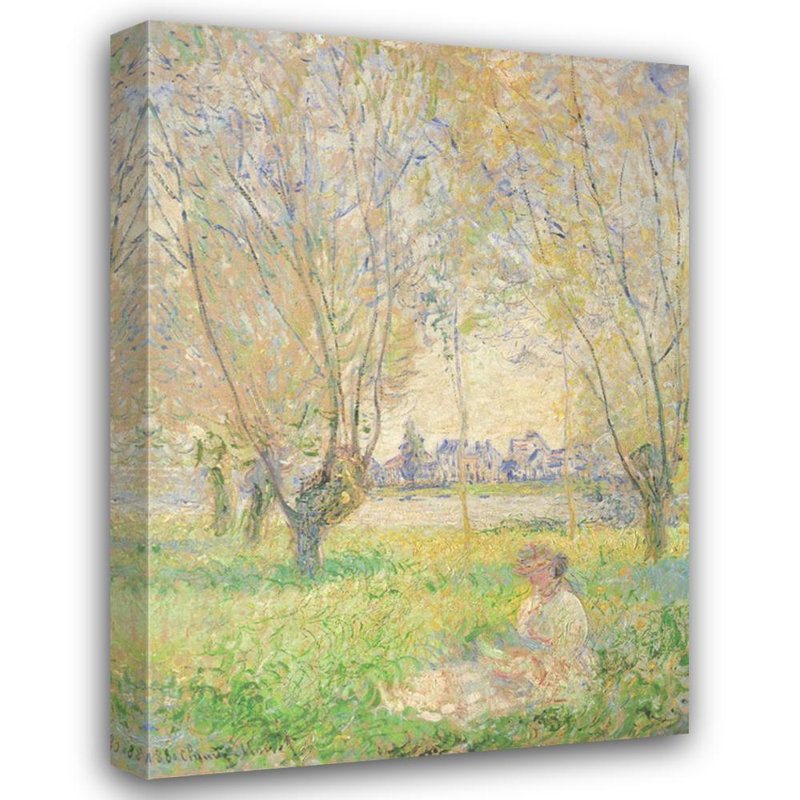 Femme assise sous les saules