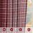Rustic Grid Pattern Linen Light Filtering Plaid Curtains for Living Room Dining Room, Farmhouse Rod Pocket Back Tab Semi Sheer Window Curtains, 1 Pair-328923825-329966678