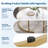 23.6/15.7 Inch Round Nesting Coffee Table Set of 2, Round Coffee Table for Living Room, Space Saving Nesting Tables with Faux Marble Top, Metal Frame, Adjustable Feet for Bedroom-1649302307