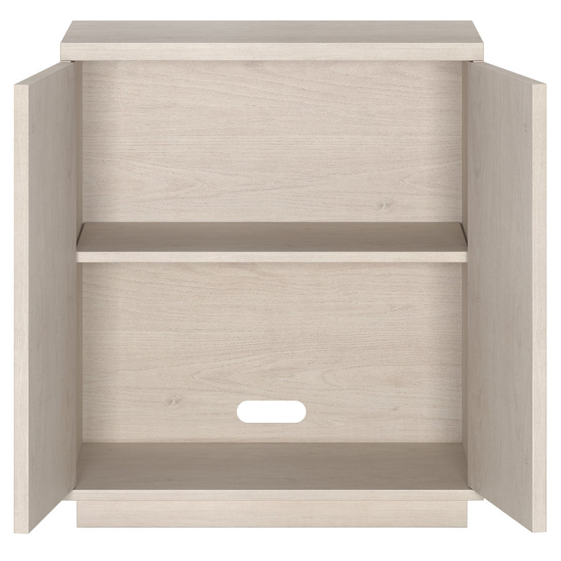 Armoire d'appoint rectangulaire large 27,75 po Warden, Aulne blanc
