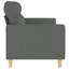 Canapé moderne 3 places en polyester gris foncé, aspect minimaliste 78 pouces