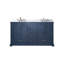 Meuble-lavabo double 60 po X P 22 po D, plateau en marbre de culture et robinet-981935544