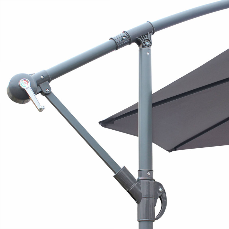 Nia 350cm Cantilever Parasol, Grey