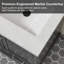 Linsay Fully Assembled 60" Double Sink Bathroom Vanity with Engineered Stone Top-2122304534