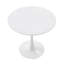 Wyano Oak Round Steel Top Dining Table-668097612