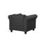Fauteuil en lin touffeté 39 po-28475380