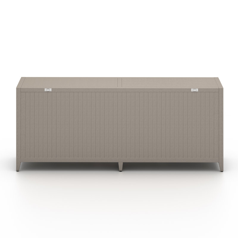 Sherwood 74'' W Solid Wood Sideboard, Weathered Gray
