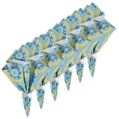 Buetti Blue Cotton Reversible Napkin Set Of 6