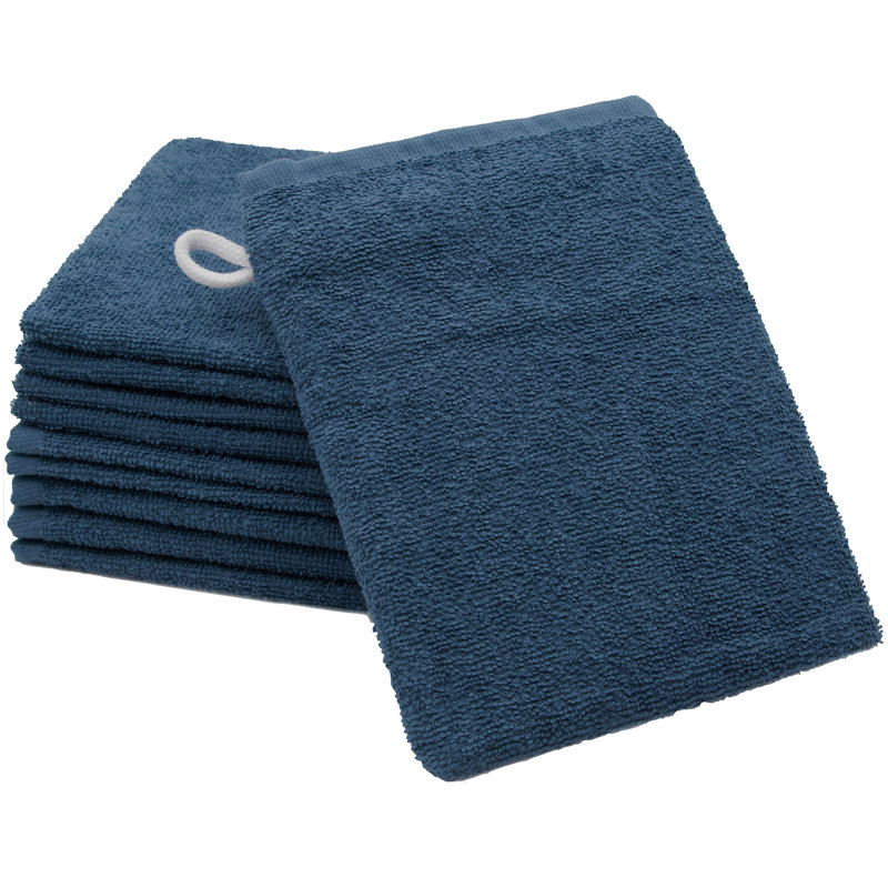 Midweight Washcloth, Navy Blue