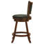 Tabouret pivotant en bois (ensemble de 2)