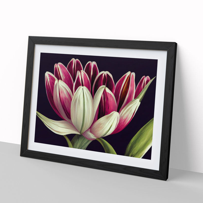 Soulful Flower - Framed Print, Black, 46cm H x 64cm W x 2cm D