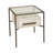 22" Azamara Real Hide Accent Table
