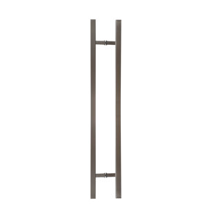 Élégante poignée de porte rectangulaire en forme de H pour la maison