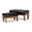 Repose-pieds rectangulaire en similicuir de 31,5 po Simonds
