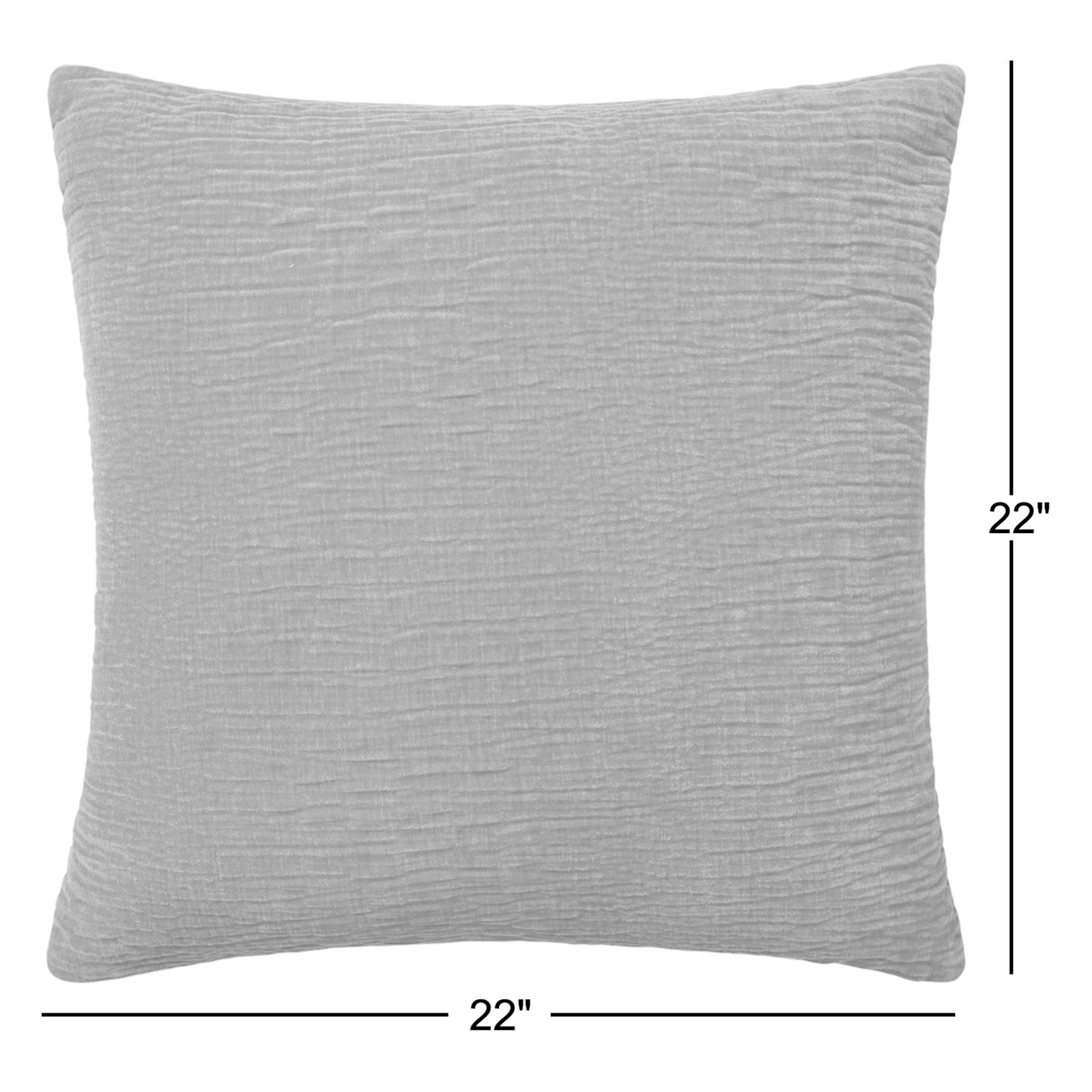 Edan Throw Pillow, Olive, Pillow Cover Only - No Insert, 22"H x 22"W