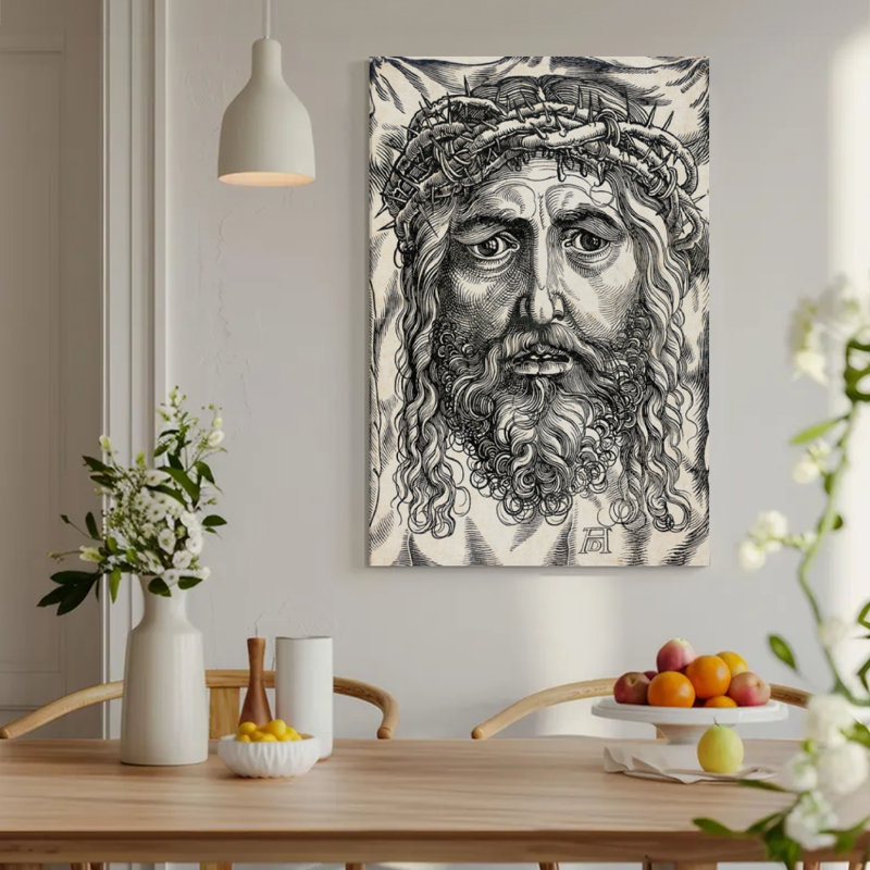 Grande sculpture sur toile 24 x 36, art mural sacré classique