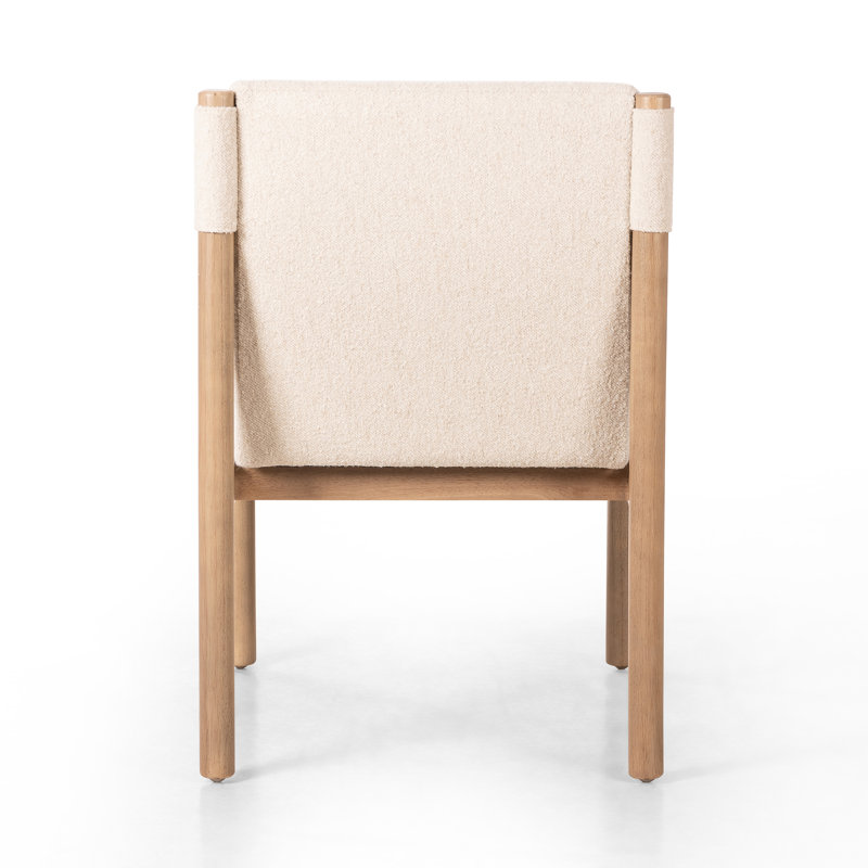 Kiano Upholstered Arm Chair, Beige Fabric