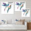 Ensemble d'oiseaux tropicaux Colibri - décoration murale traditionnelle sur toile-2015666121-2015666131