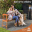 Eucalyptus Wood Outdoor Bench