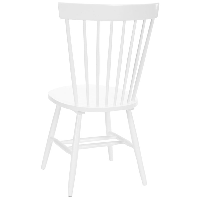 Paulo Solid Wood Slat Dining Chair, White