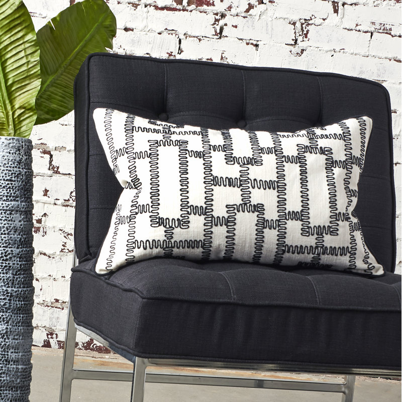 Crawford Embroidered Throw Pillow