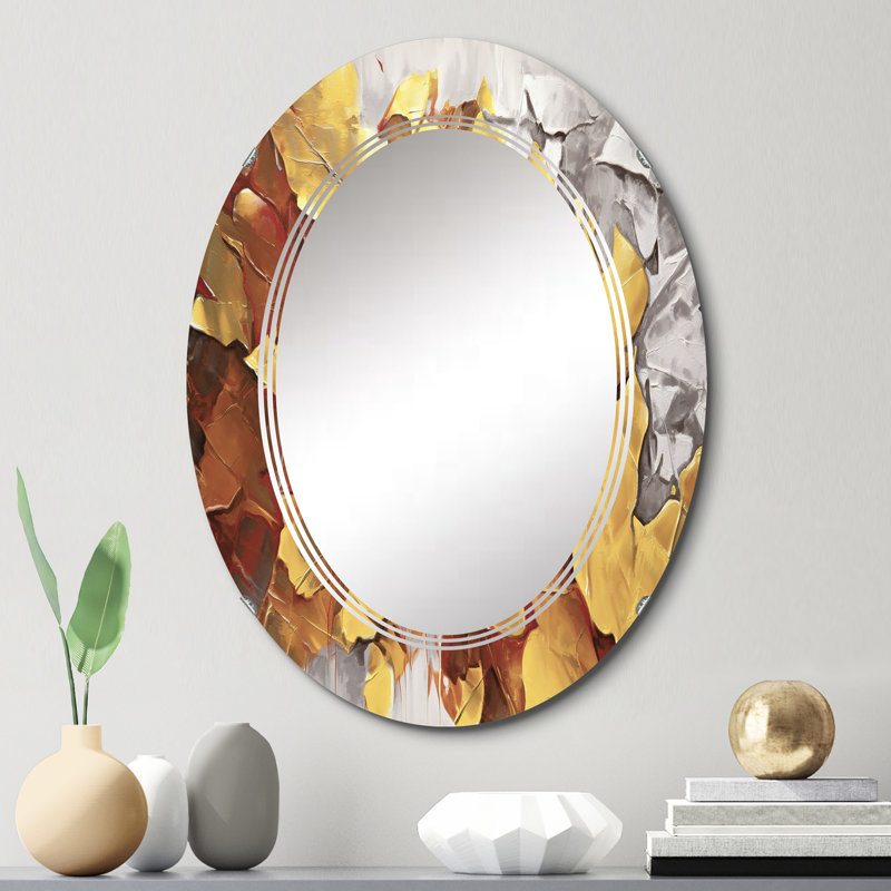 Imalee - Miroir mural moderne ovale, 30 po x 20 po