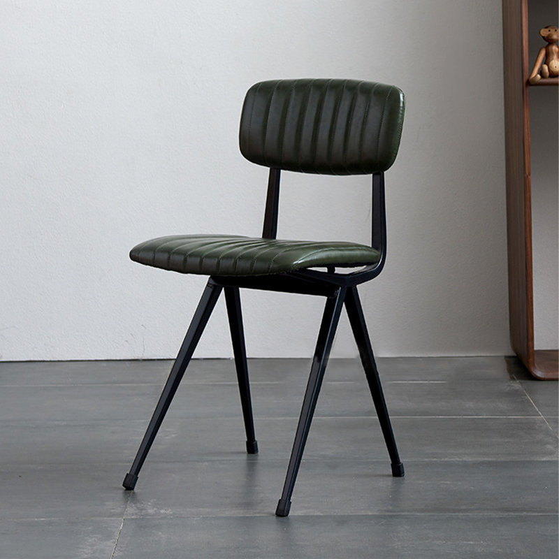 Chaise d'appoint à dossier vert uni (ensemble de 2), Green