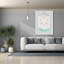 «Aqua Bohemian Macrame» par House Fenway, estampe numérique sur toile-736982840