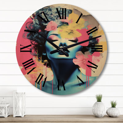 Horloge murale en bois massif Nourudeen
