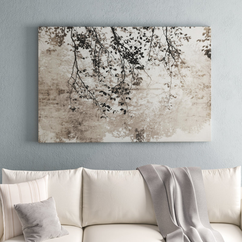 Taupe Soft Reflection - reproduction de photo sur toile tendue, H 32 po x l 48 po x P 1 po