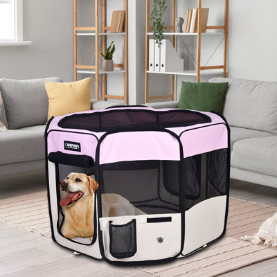 Panel Fabric Exercise Pen With Door