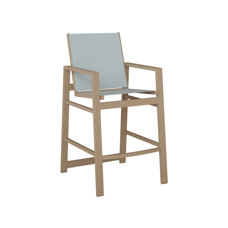 Chaise de bar Berlin Gardens Vida, Interlock Calypso, Chêne veiné de bois
