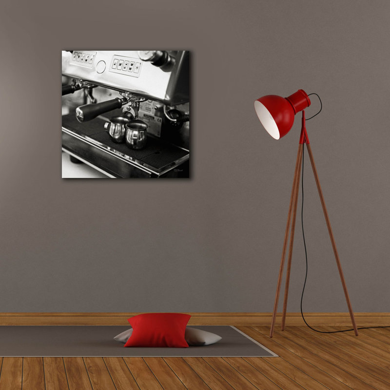 «Coffeehouse 1» par Laura Marshall, art mural sur toile, H 26 po x l 26 po x P 1,5 po