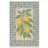 Aqua Scrolled Lemon Kitchen Mat