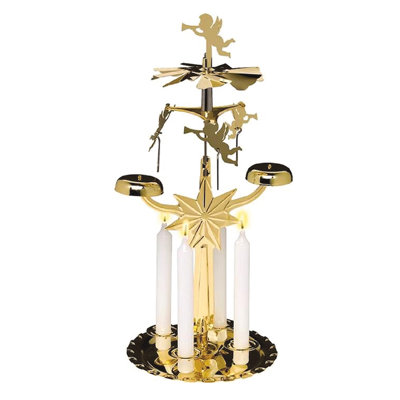 12'' H Metal Tabletop Candle Accessories with Candle Included