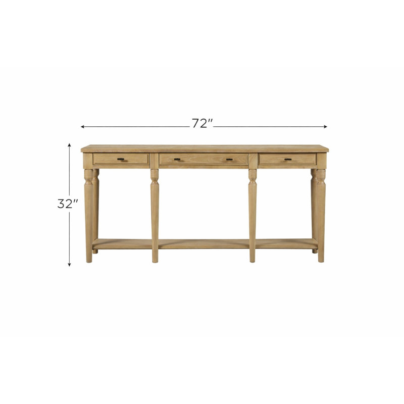 Console Table, Tan