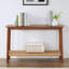 Calais 48in Acacia Wood Console Table with Shelf (Warm Chestnut)