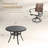4-person Outdoor Patio Dining Set With Wicker Swivel Chair-1836220231