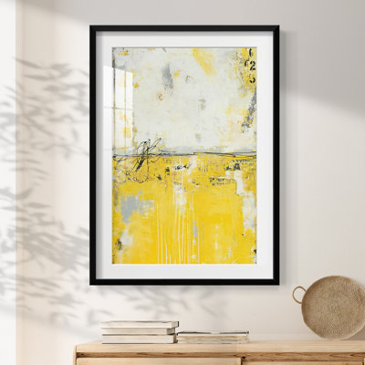 Yellow Bound -Framed Print