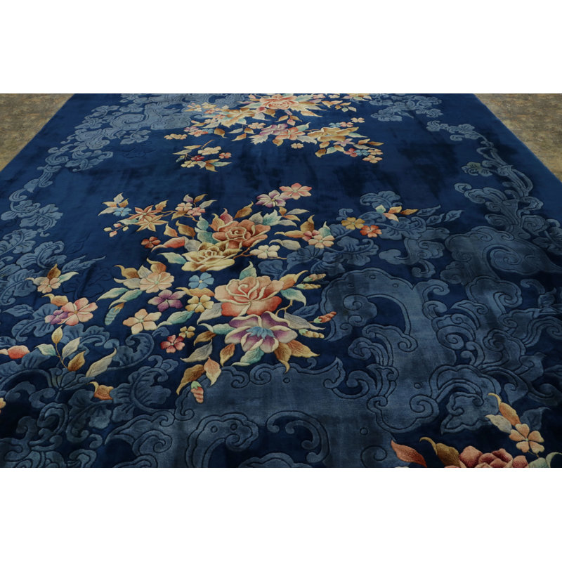 Art Deco One-of-a-Kind 11’11x17’5 Hand Knotted Area Rug
