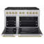 ZLINE 48 in. 8 Burner Double Oven Gas Range in Stainless Steel and Champagne Bronze Accents-1795716887-1795716889