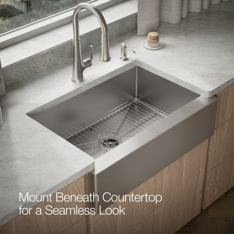 Strive Undermount Single-Bowl Farmhouse Kitchen Sink